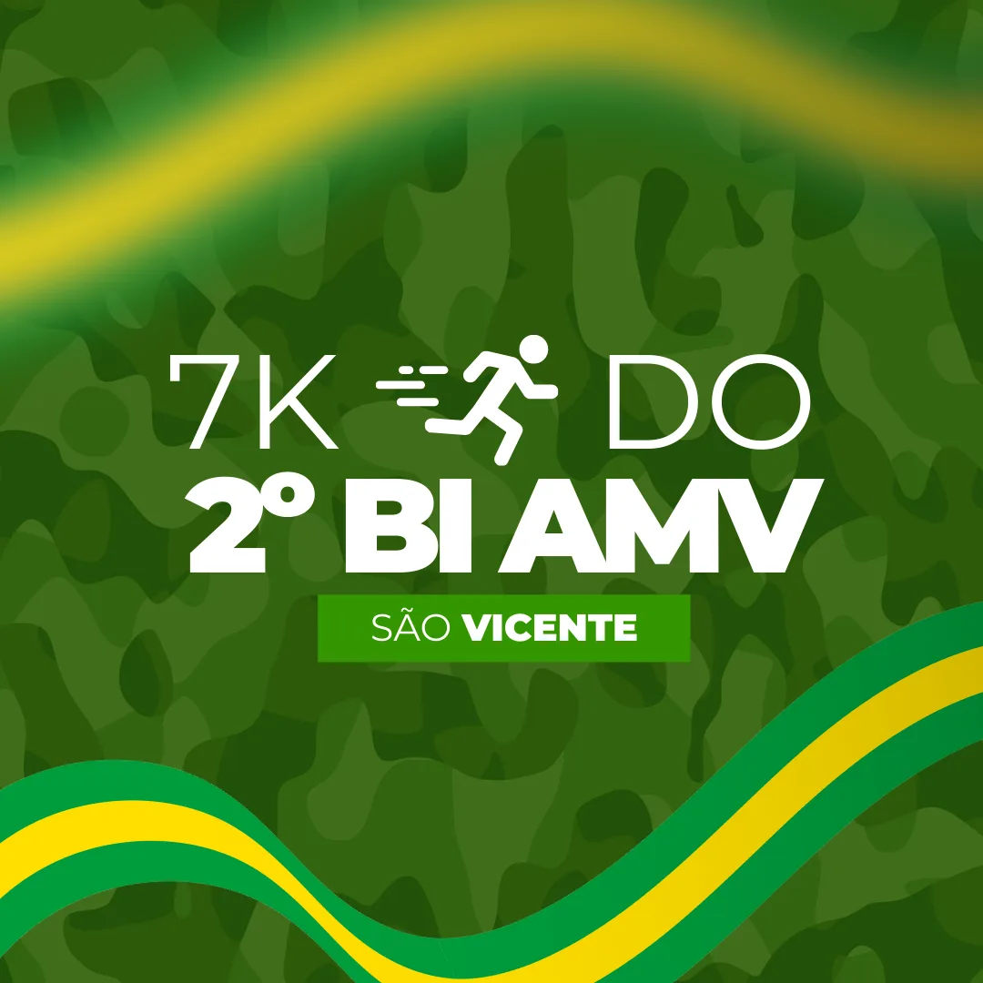 Capa do evento 7K DO 2° BI AMV – A Corrida do 2º Batalhão de Infantaria Aeromóvel