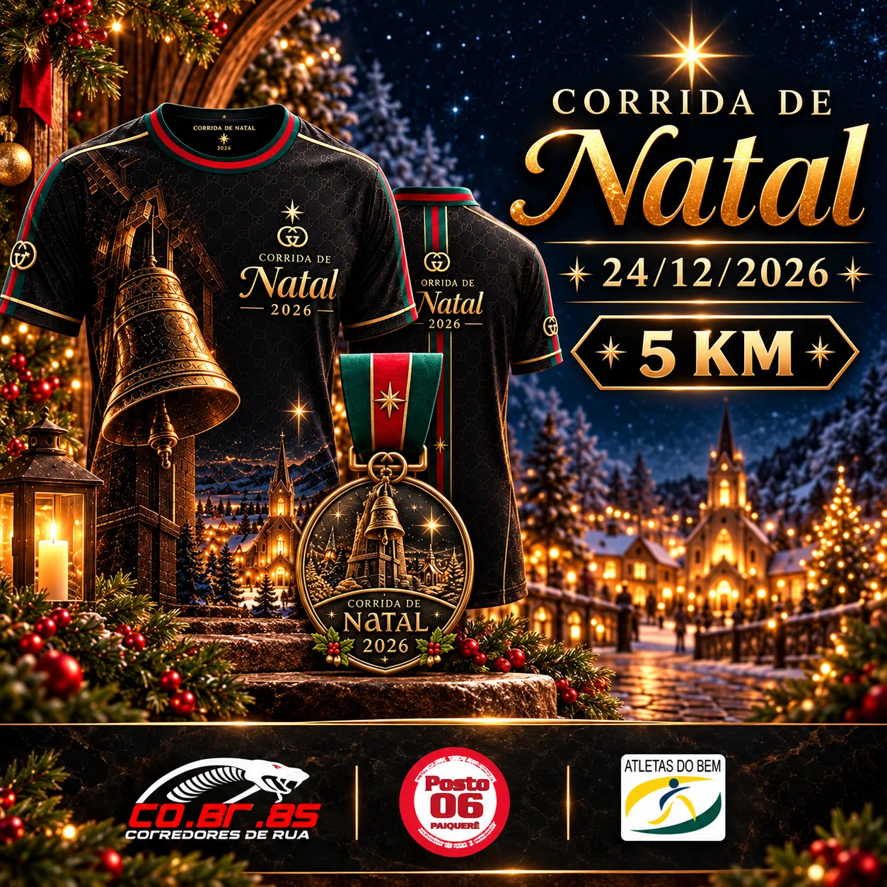 Capa do evento CORRIDA DE NATAL RUN 5 KM