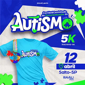Capa do evento CORRIDA DA CONSCIENTIZAÇÃO DO AUTISMO 2026 - SALTO SP