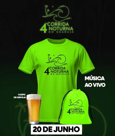 Capa do evento 4ª CORRIDA NOTURNA DO GUARUJÁ