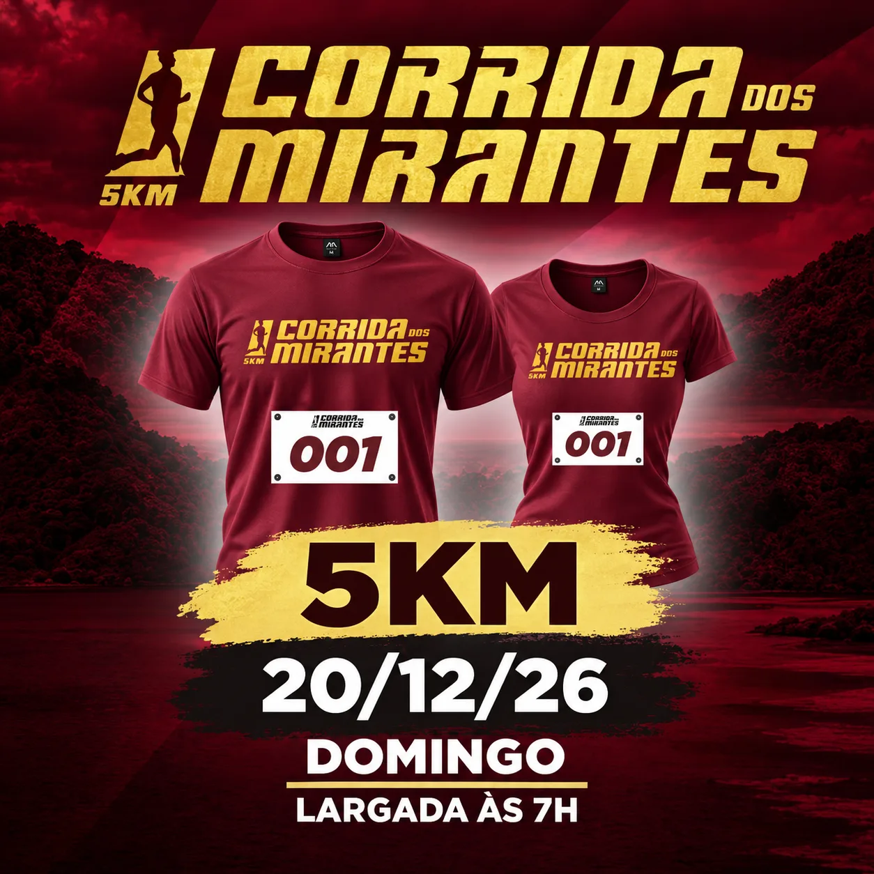 Capa do evento IV CORRIDA DOS MIRANTES 5K – GUARUJÁ 2026