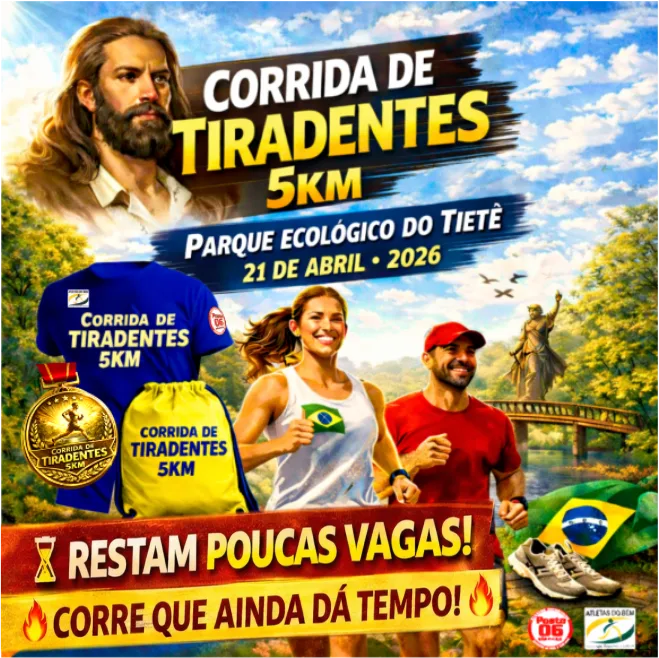 Capa do evento CORRIDA DE TIRADENTES 5KM