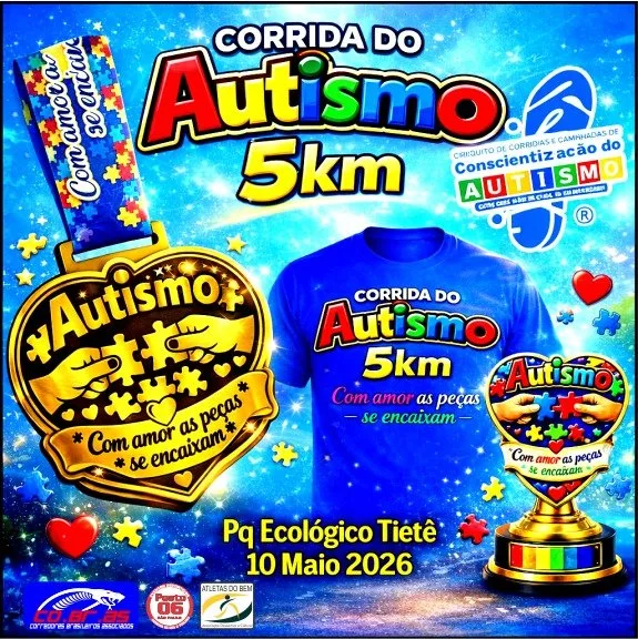 Capa do evento CORRIDA DO AUTISMO 5KM