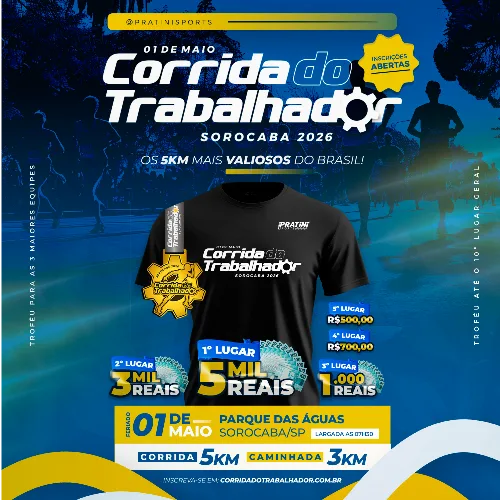 Capa do evento CORRIDA DO TRABALHADOR - SOROCABA 2026