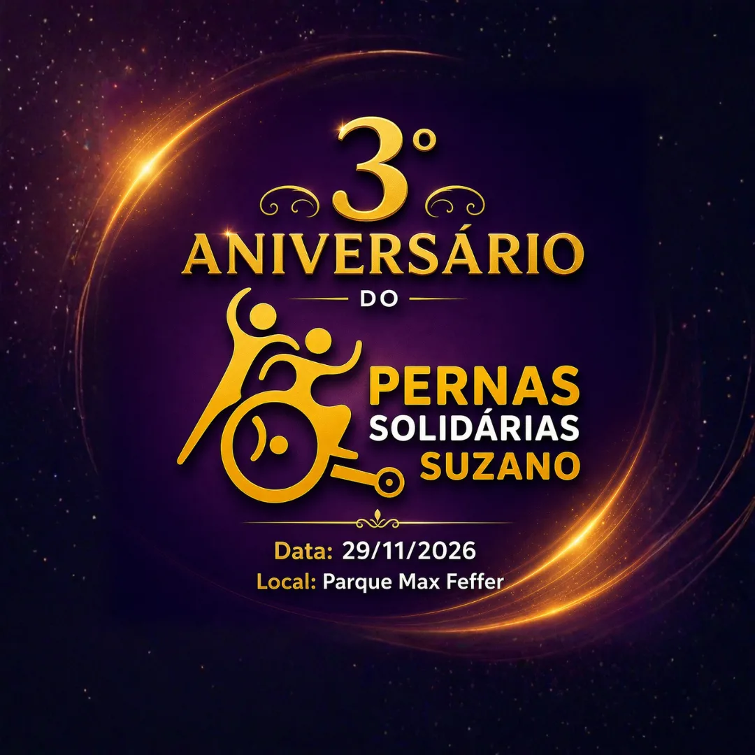 Capa do evento 3º ANIVERSÁRIO DO PERNAS SOLIDÁRIAS SUZANO