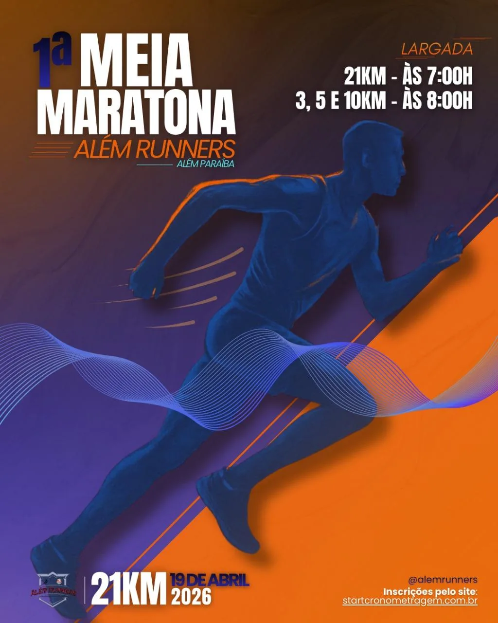 Capa do evento  1ª Meia Maratona Além Runners